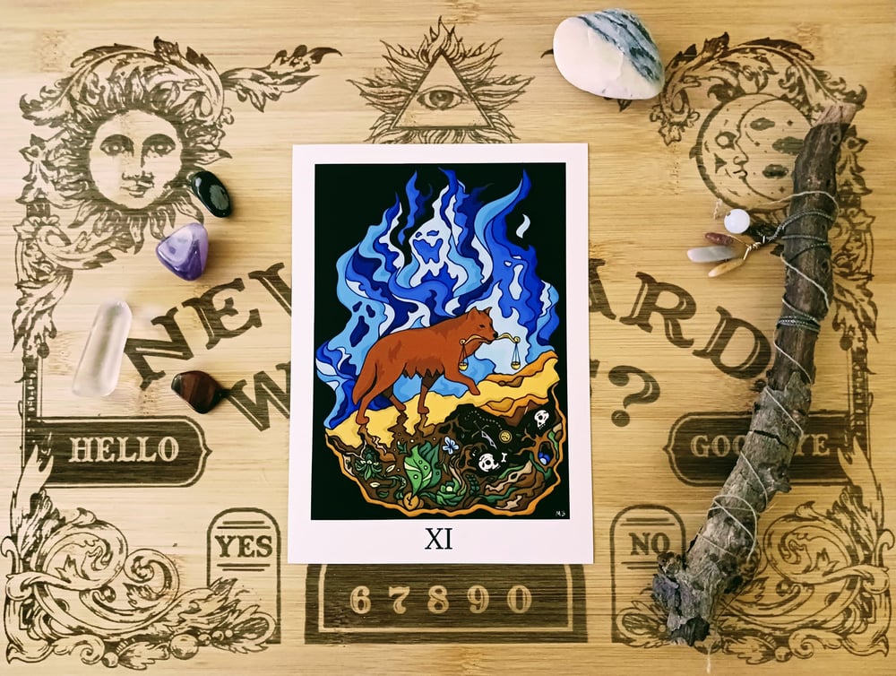 Image of Justice Tarot Giclee Print