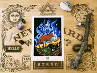 Image 1 of Justice Tarot Giclee Print