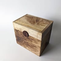 Image 1 of Recipe Box - Myrtlewood with Walnut badge