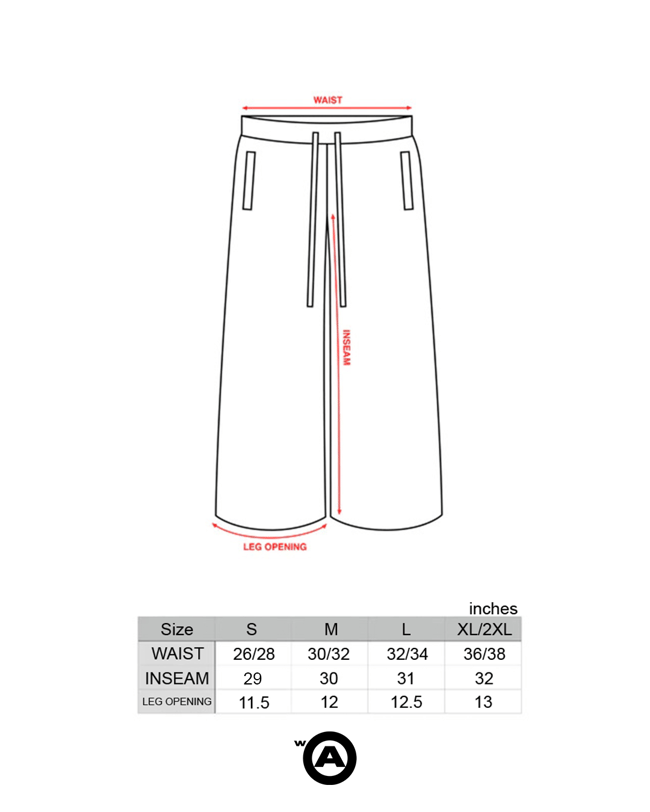 THERMAL SWEATPANTS (PREORDER, WASHED OBSIDIAN)