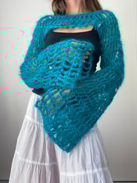 Image 3 of electric blue bolero