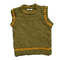 Image 1 of moss n mustard vest