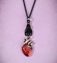 bat and heart necklace