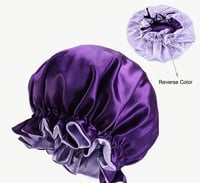 Image 2 of Reversible Satin Bonnet