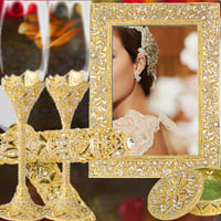 Image 1 of Gloriously Gold Cake Table Set