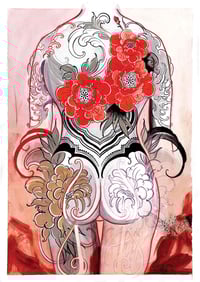 Image 1 of Floral Suit a2  giclee print
