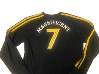 Image 4 of Ringspun Allstars Rare Magnificent 7 Brynner Long Sleeve Tee Black & Yellow M