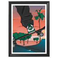 Image 2 of Limited Edition Sneaker Poster Air Jordan 4 SB “Pine Green”