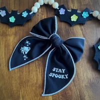 Image 1 of Stay Spooky Bow Clip