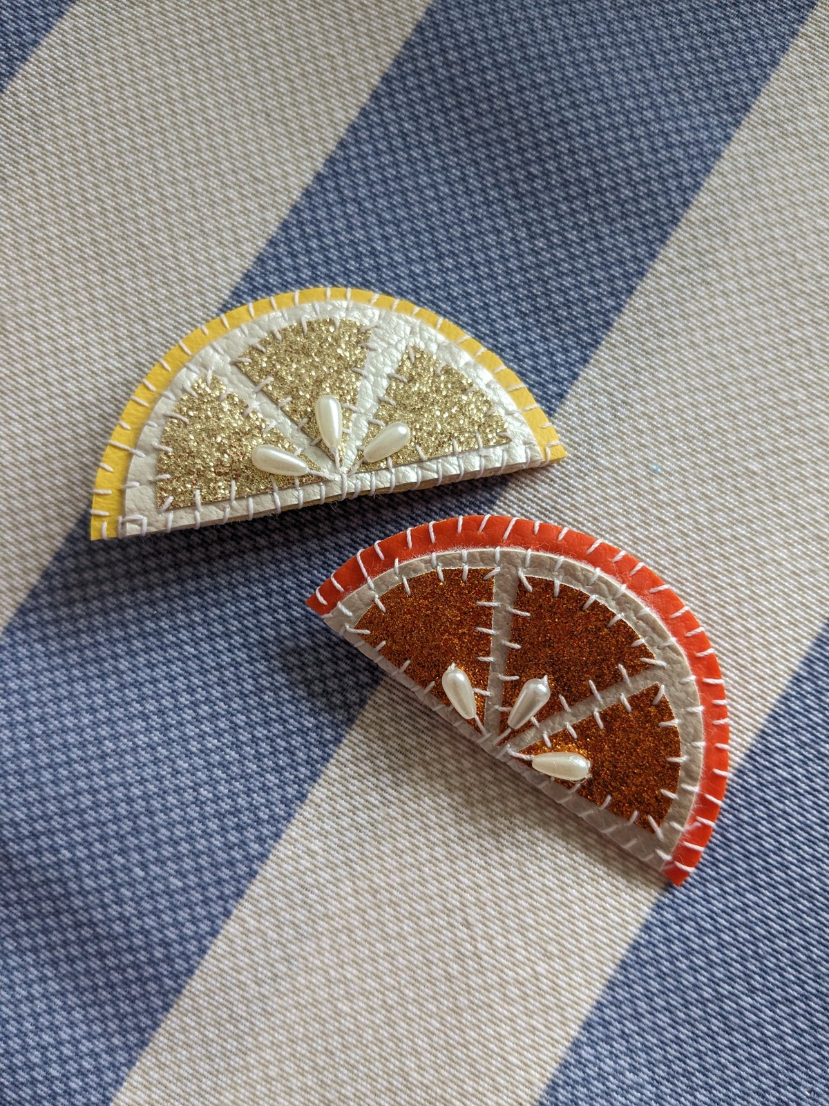 Image of Citrus Slice Brooch
