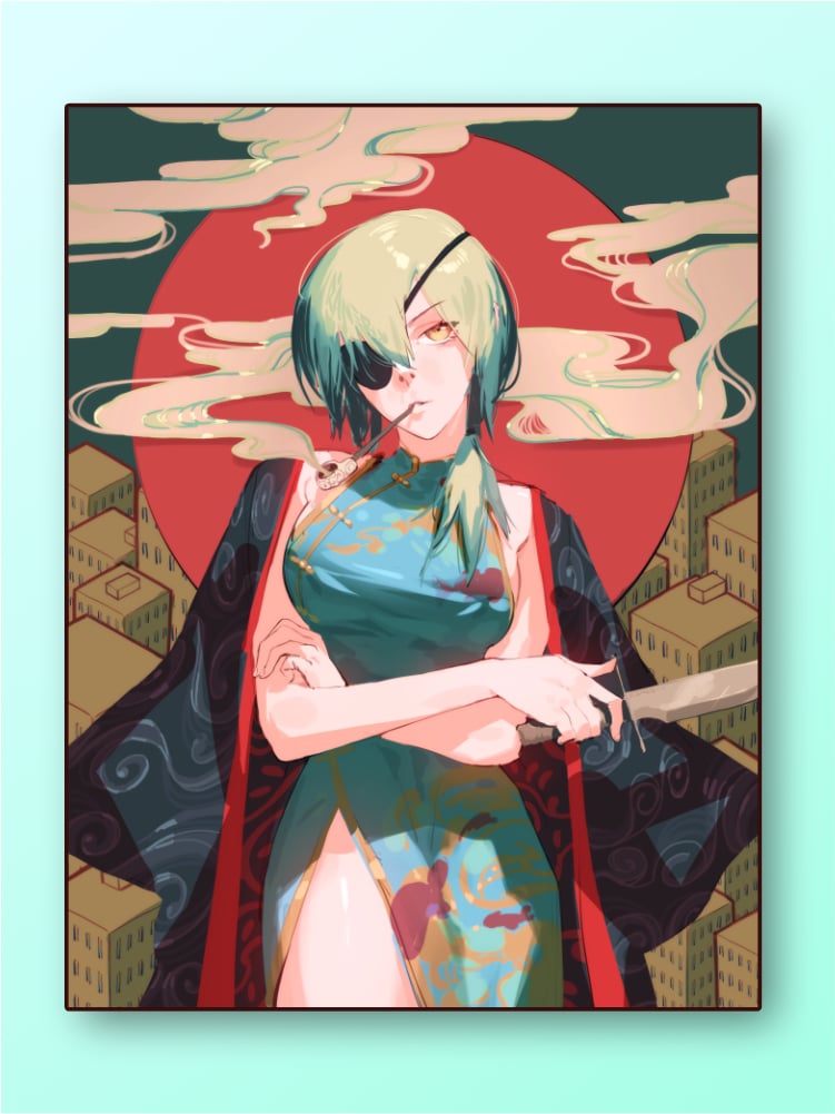 Image of Chainsaw Man "Quanxi" Print