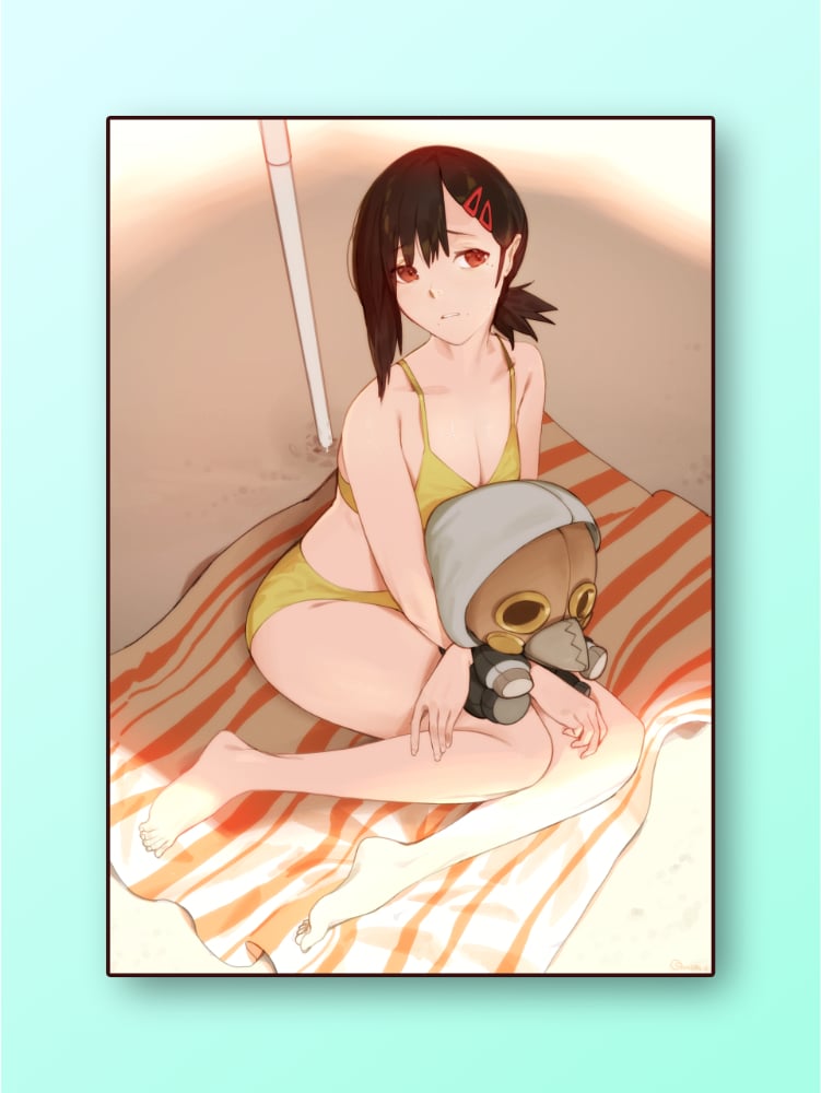 Image of Chainsaw Man "Beach Kobeni" Print