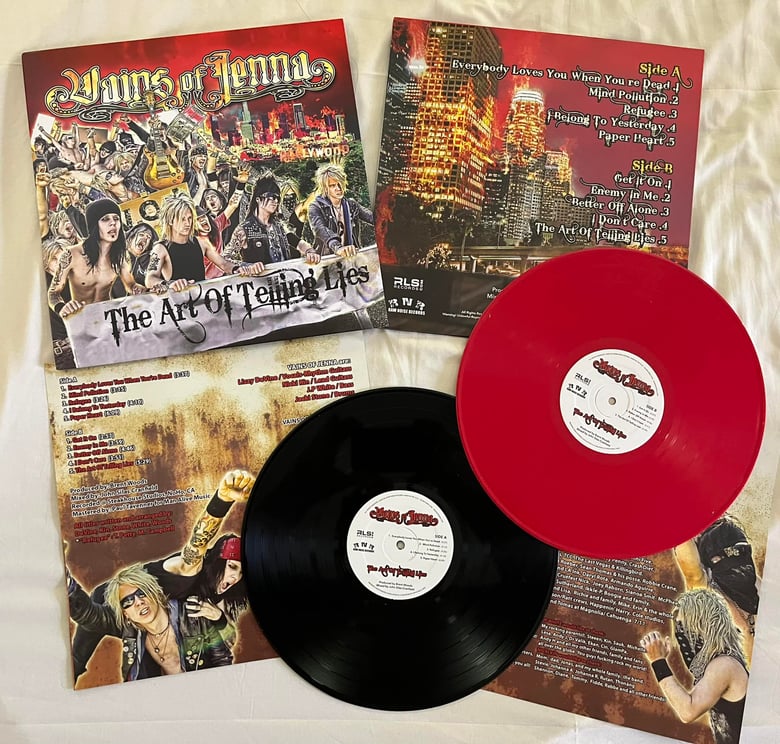 Image of Vains Of Jenna "The Art Of Telling Lies" Remastered 12" Vinyl L.P. (Black or Red)