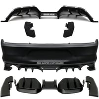 Image 4 of  Ford Mustang R Style 3PCS Rear Diffuser