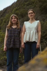 Image 2 of Pinafore Top In Brown Check