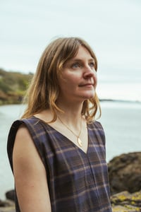 Image 3 of Pinafore Top In Brown Check