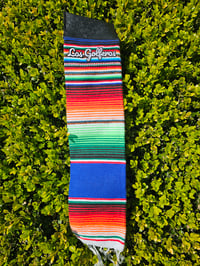 Image 2 of La Chingona - Sarape Golf Towel - Azul (Blue) 