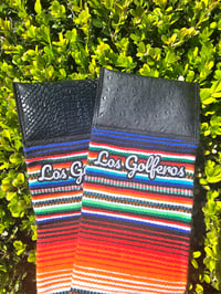 Image 4 of La Chingona - Sarape Golf Towel - Azul (Blue) 