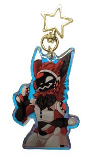 Roulette Protogen Holo Keychain