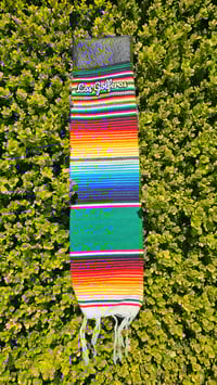 Image 2 of La Chingona - Sarape Golf Towel - Verde (Green)