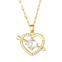 Image 2 of Solitaire Cupid Necklace
