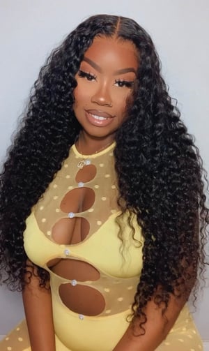 Image of 9”x6” Deep Wave Closure Wig in 26”