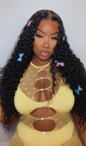 Image of 9”x6” Deep Wave Closure Wig in 26”