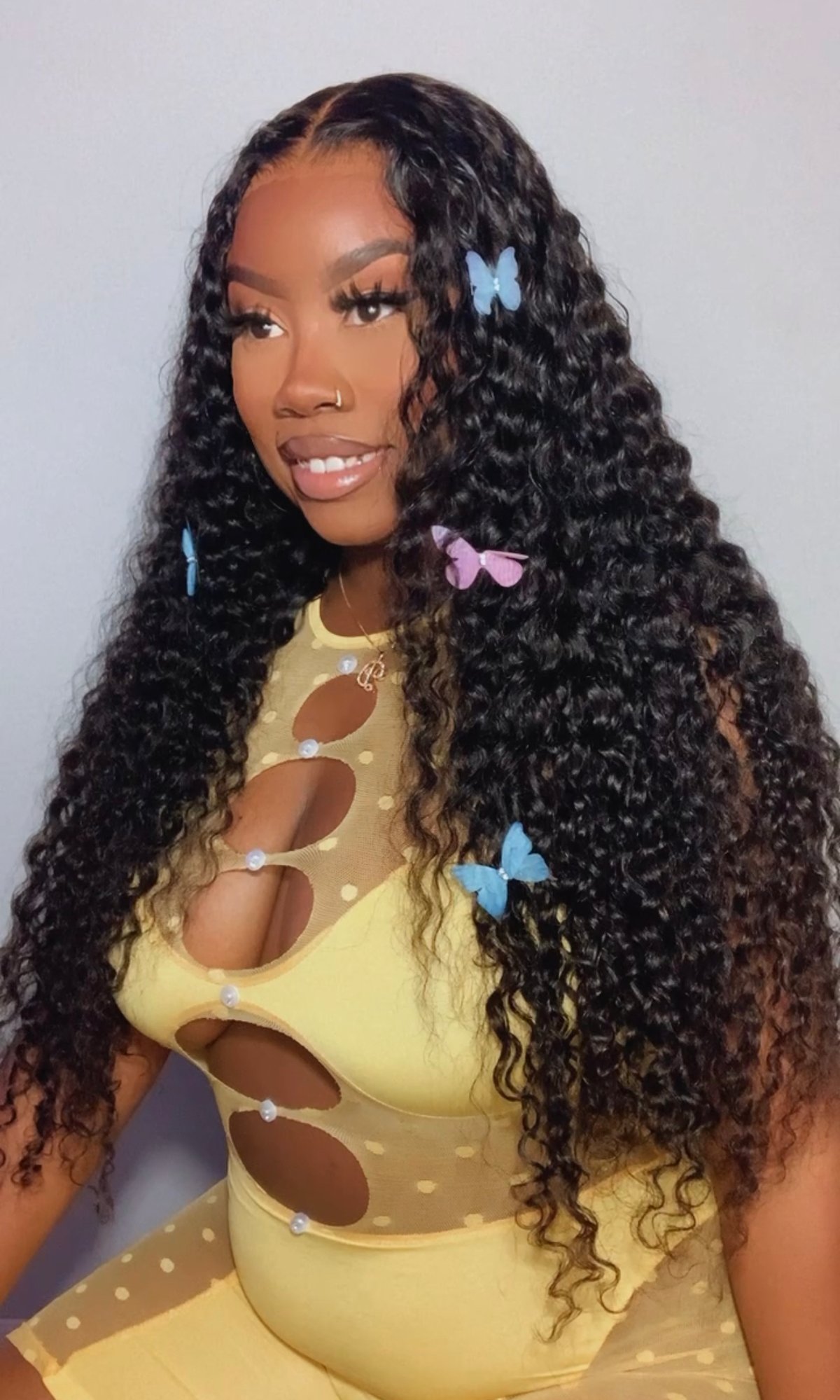 Image of 9”x6” Deep Wave Closure Wig in 26”