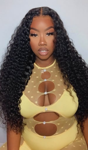 Image of 9”x6” Deep Wave Closure Wig in 26”