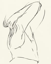 Stretching Figure Sketch - Original Drawing 8x10"