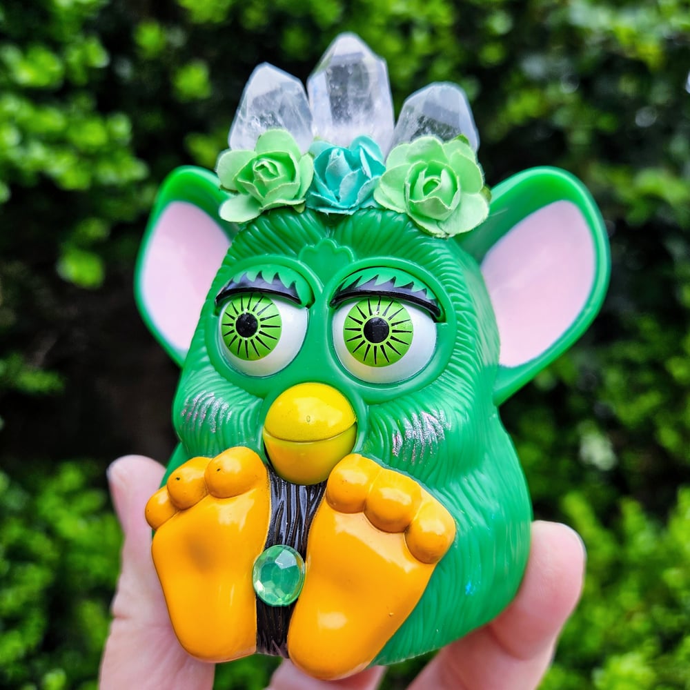 Green Quartz Furby 4"