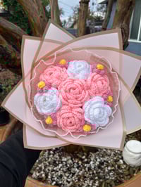 Pink and White Rose Bouquet 