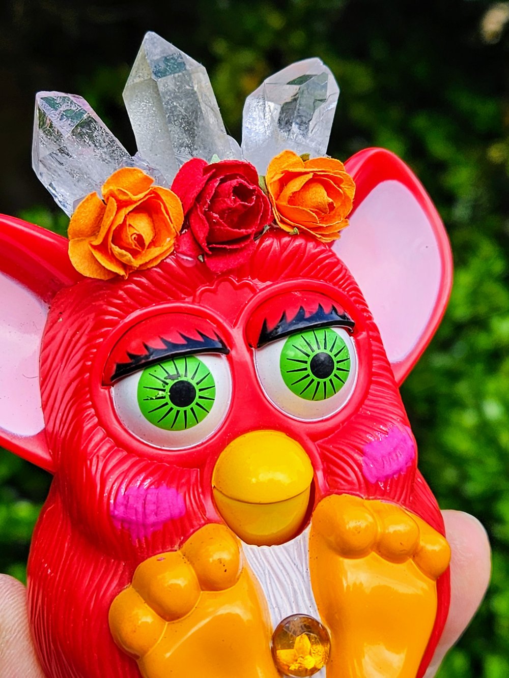 Red Quartz Furby 4"