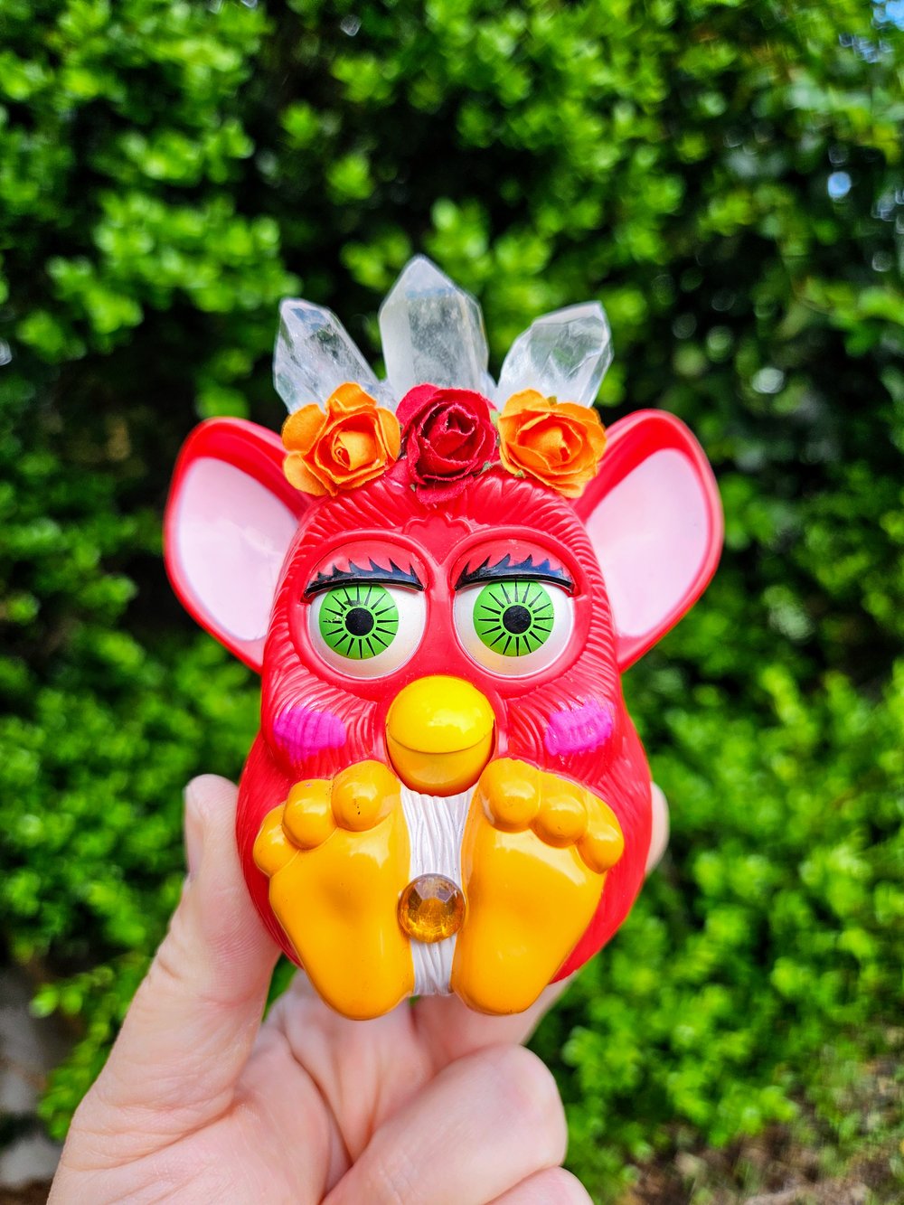 Red Quartz Furby 4"