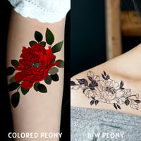 Image 1 of Peony Tattoos