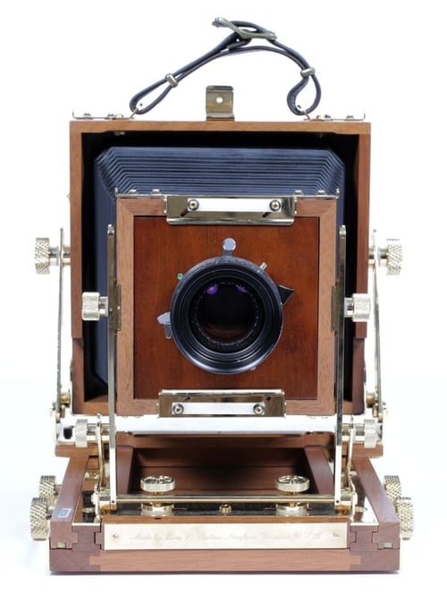 Image of Zone VI "gold" 4X5 Camera+135mm+210mm Schneider MC Lenses + Holders + FILM #9370