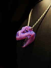 Image 3 of Mirage (CFL) T-Rex skull pendant Ruth galaxy teeth.