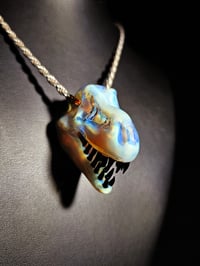 Image 4 of Mirage (CFL) T-Rex skull pendant Ruth galaxy teeth.