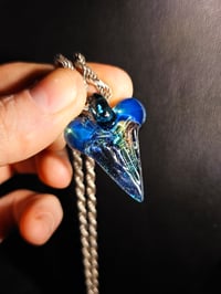 Image 3 of Dichroic shark tooth pendant 