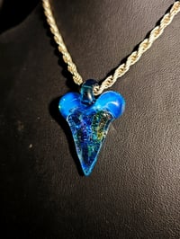 Image 4 of Dichroic shark tooth pendant 