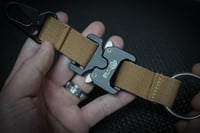 Image 3 of FIX THIS HOUSE Quick Release Carabiner Tool Clip (SandStorm Tan)