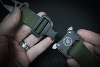 Image 2 of FIX THIS HOUSE Quick Release Carabiner Tool Clip (ARMY GREEN)