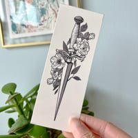 Image 3 of Floral Dagger Tattoo