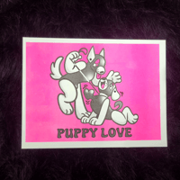 Image 2 of Puppy Love Riso Print! (18+)