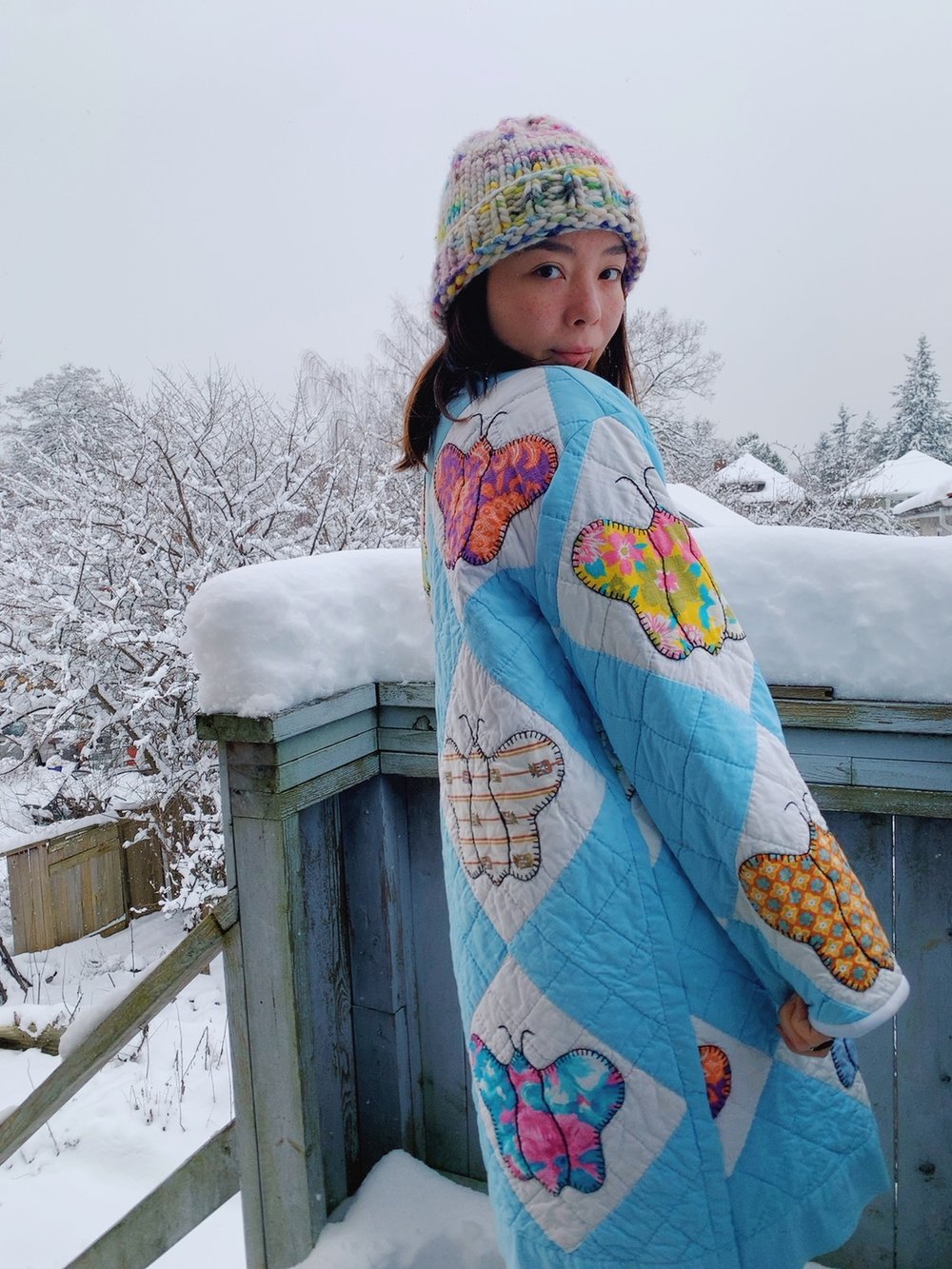 Image of Quilt Coat — Butterflies