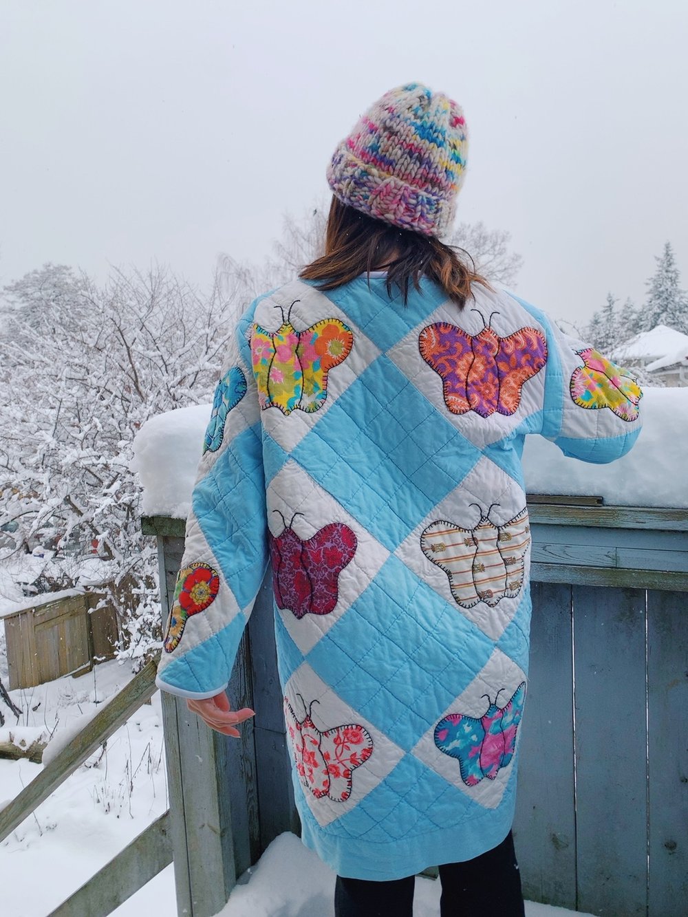 Image of Quilt Coat — Butterflies