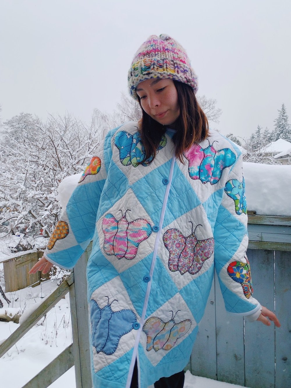 Image of Quilt Coat — Butterflies 