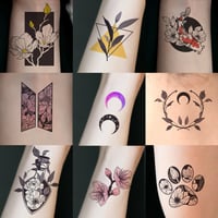 Image 1 of Temporary Tattoos - SET OF 2