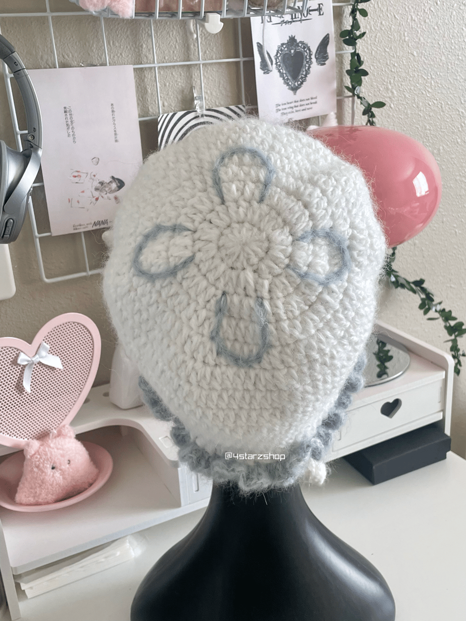 NIEEH JELLYFISH NET HAT ハット white frilly moon jellyfish hat | 4starzshop