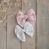 Sweet Rose and Rayon Shell Pink fable bows